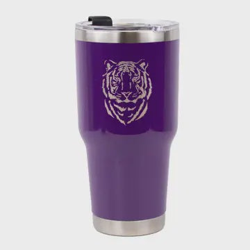 Tiger Etched Tumbler 30oz