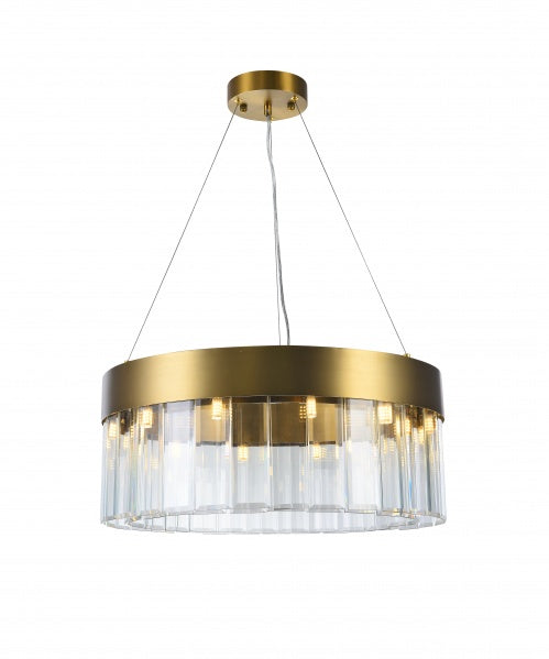 Gold/Crystal Hanging Chandelier