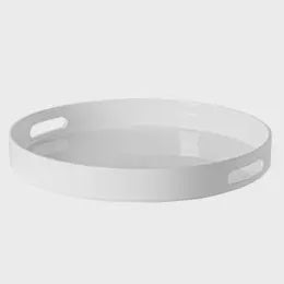 Argon Round Serving Tray / White