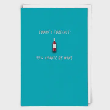 Wine bottle card
