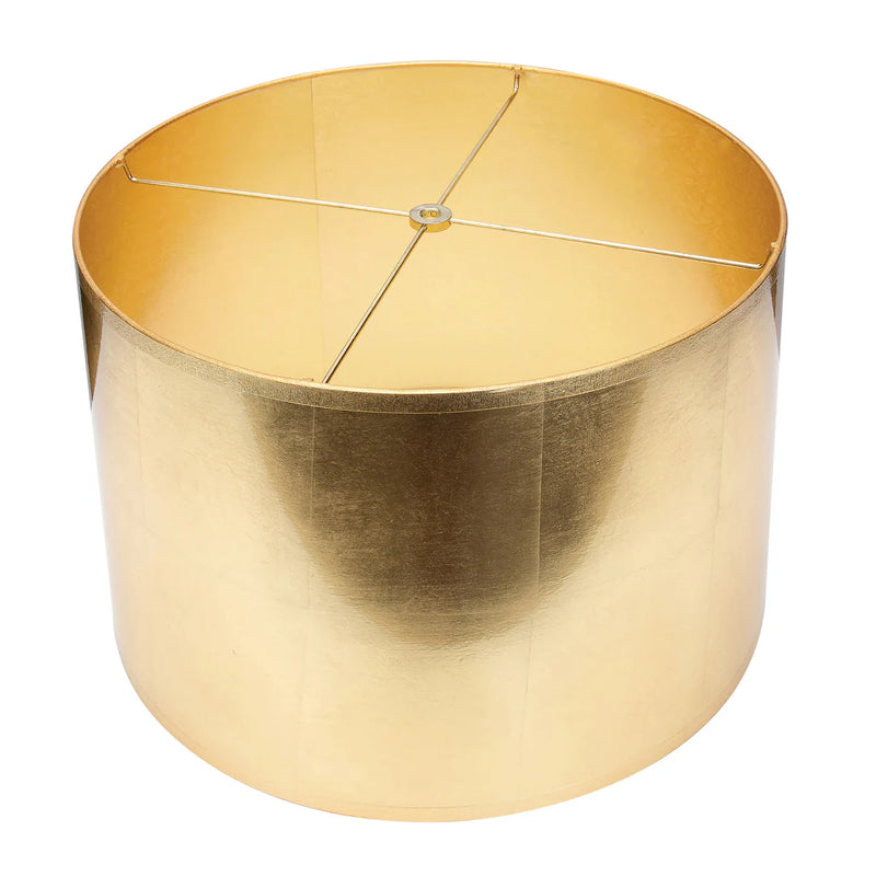 15 x 16 x 10" Round Tapered Gold Foil Shade