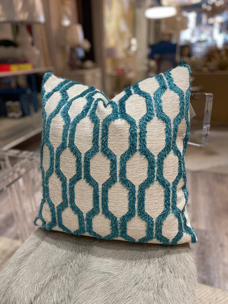 Fringe Benefits- Teal 22 x 22