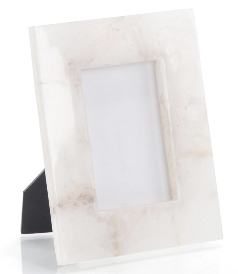 White Translucent Agate Picture Frame