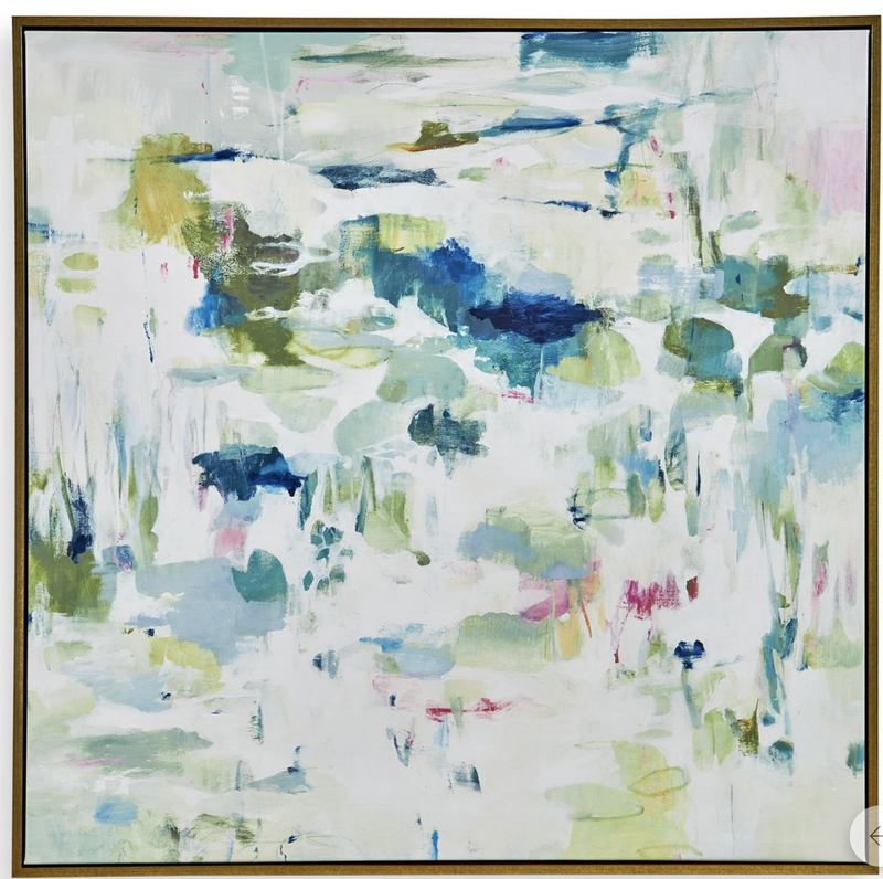Abstract Reflections Framed Canvas