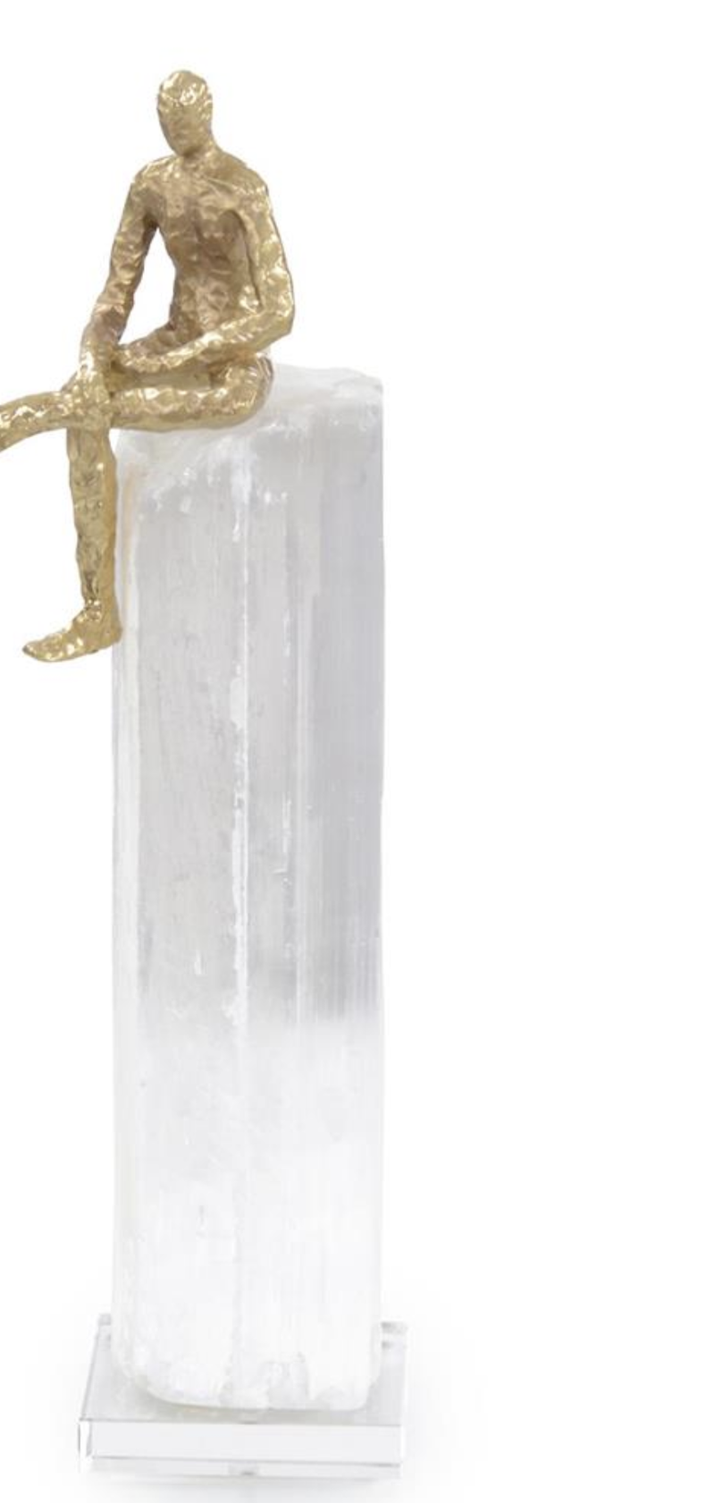 Taking  a break-crystal and brass