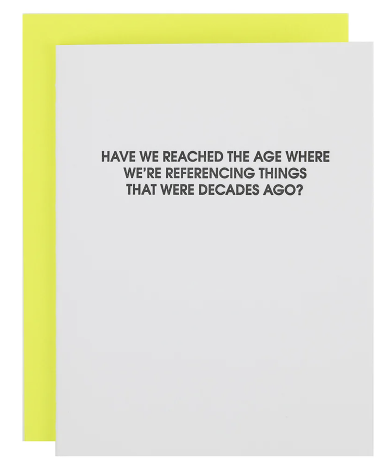 Referencing Decades Card