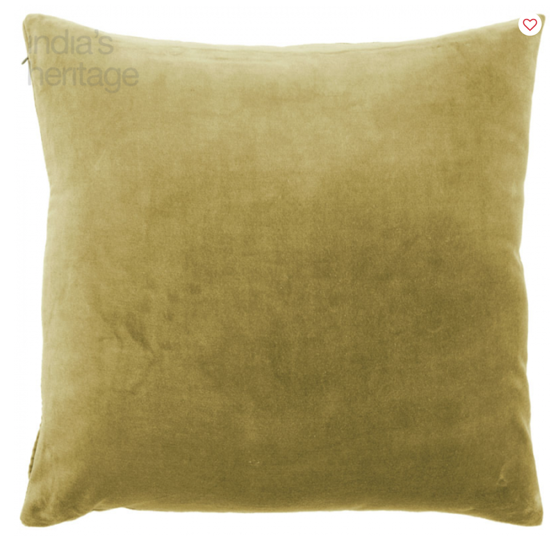 Chartreuse Velvet Pillow