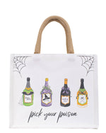 Pick Your Poison Gift Tote   White/Multi   12x10x8