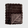 CUBBY FAUX FUR THROW, 50"X60