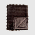 CUBBY FAUX FUR THROW, 50"X60