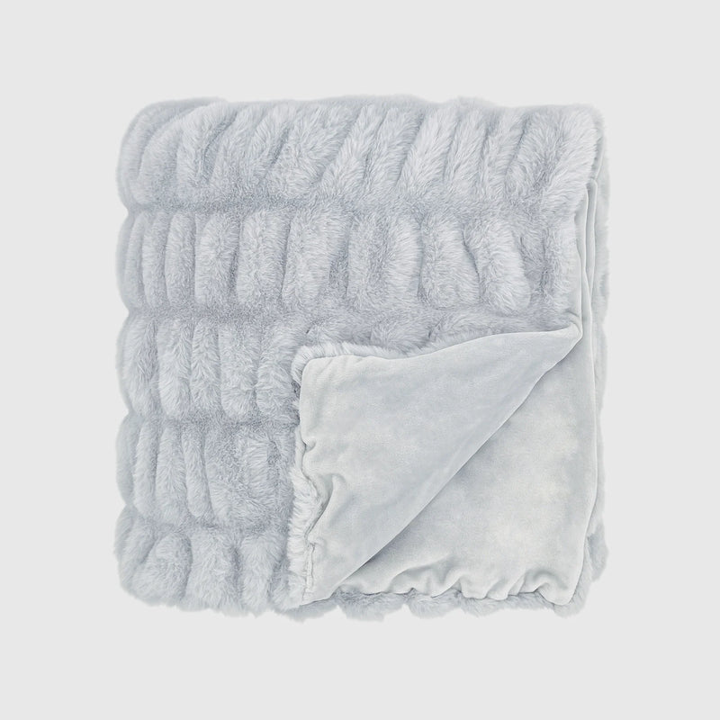 CUBBY FAUX FUR THROW, 50"X60
