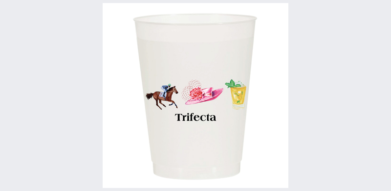 Trifecta Kentucky Derby Frosted Cups - Derby: Pack of 10