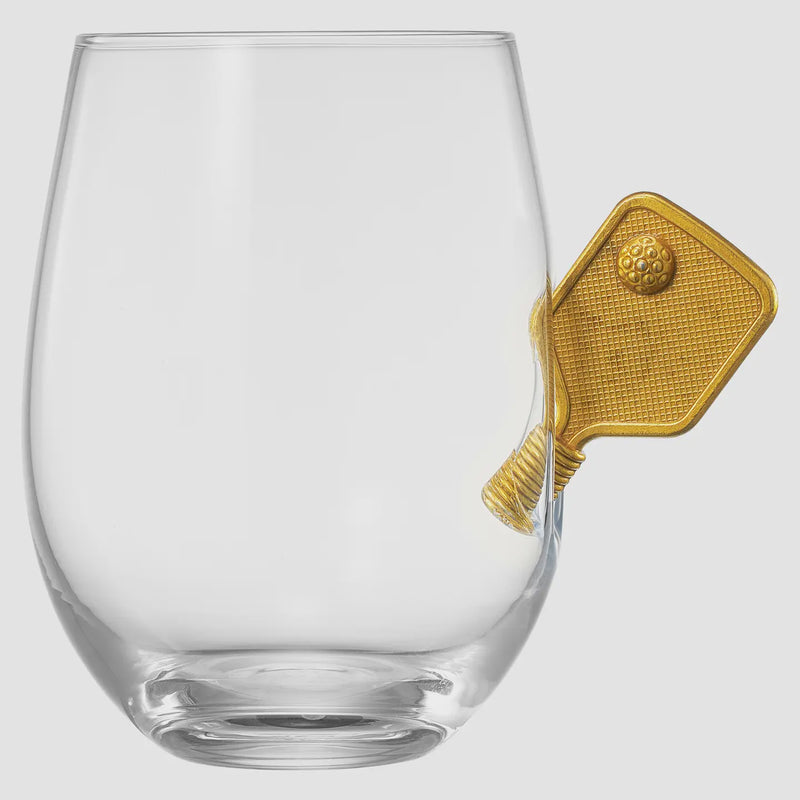 Pickleball Stemless Wine Glass