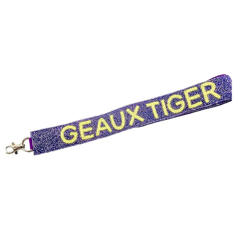 Beaded Geaux Tigers Purse Strap