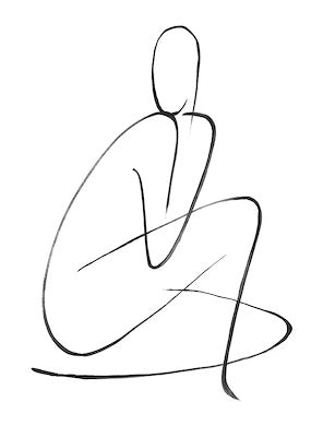 Figurative Linework - Framed