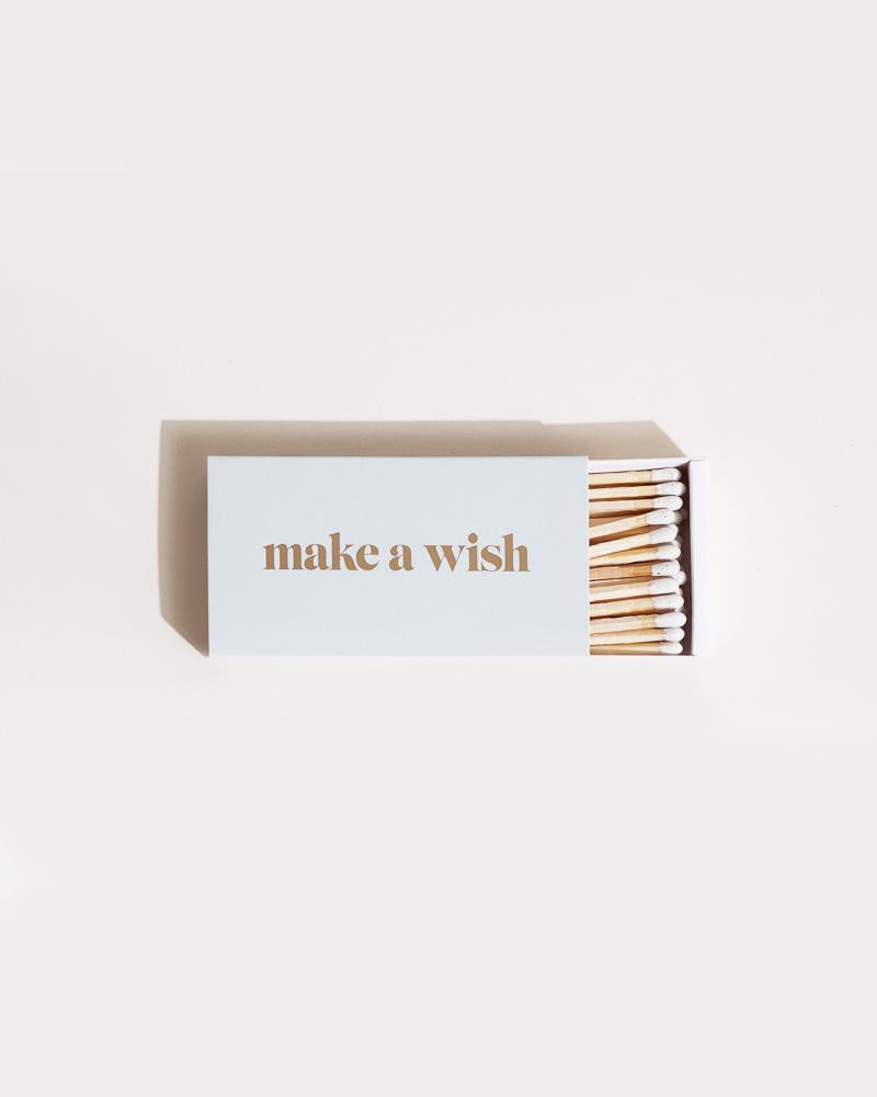 Brooklyn candle XL statement matches: make a wish