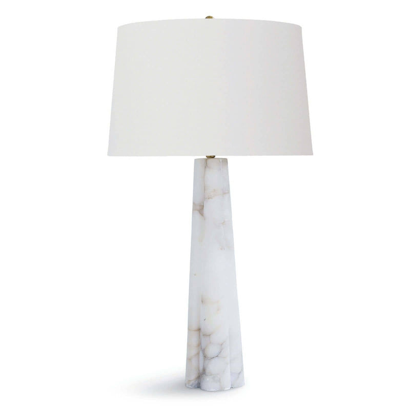Quatrefoil Alabaster Large Table Lamp