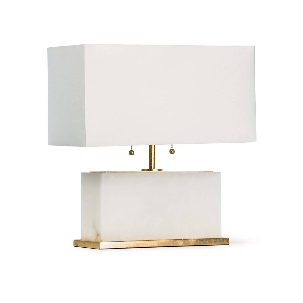 Ali Alabaster Table Lamp & White Table Lamp