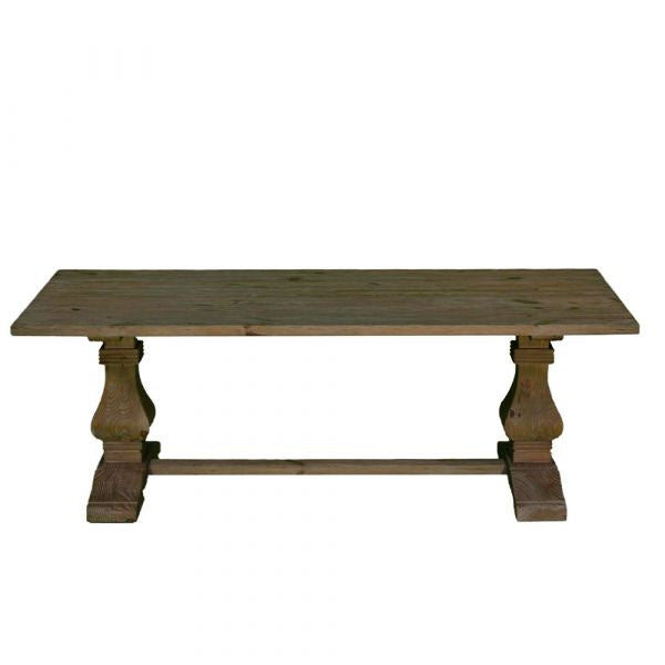 Versailles Table, 74" Wire Brushed Pine