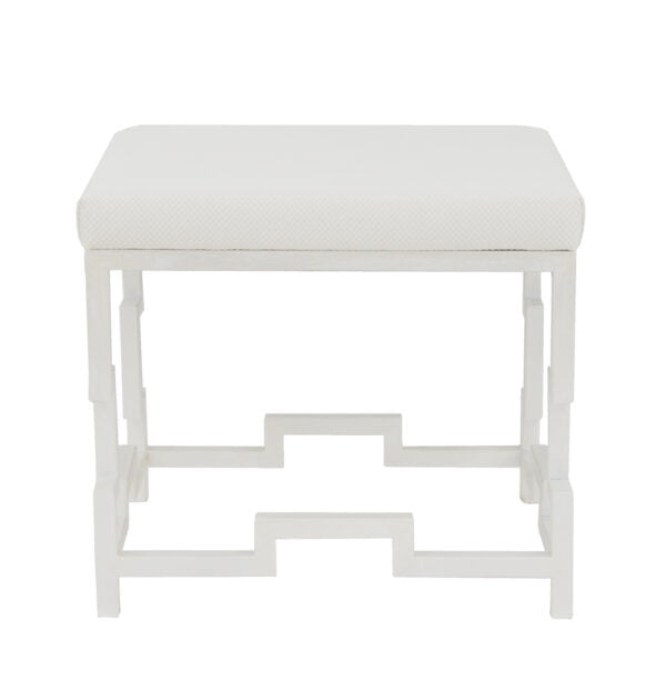White square bench