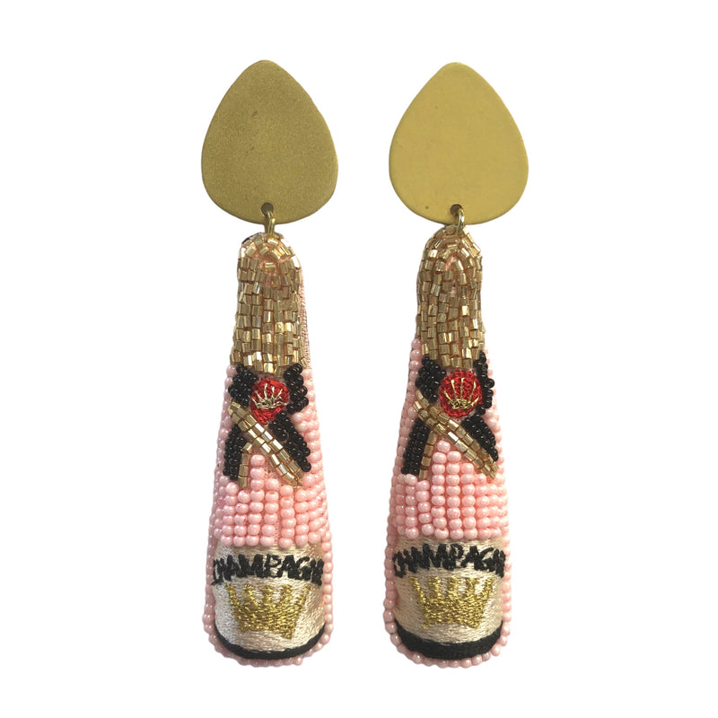 Champagne Bottle Earrings