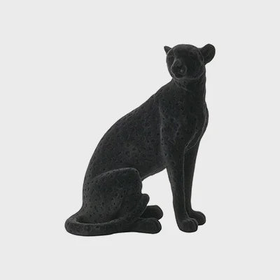 Flocked Sitting Panther