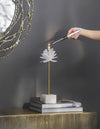 Tall Selenite Candle Holder
