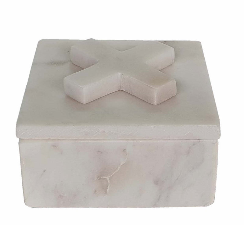 X White Marble Box