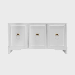 Lyra white lacquer sideboard