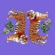 Tiger seeing Double Festive