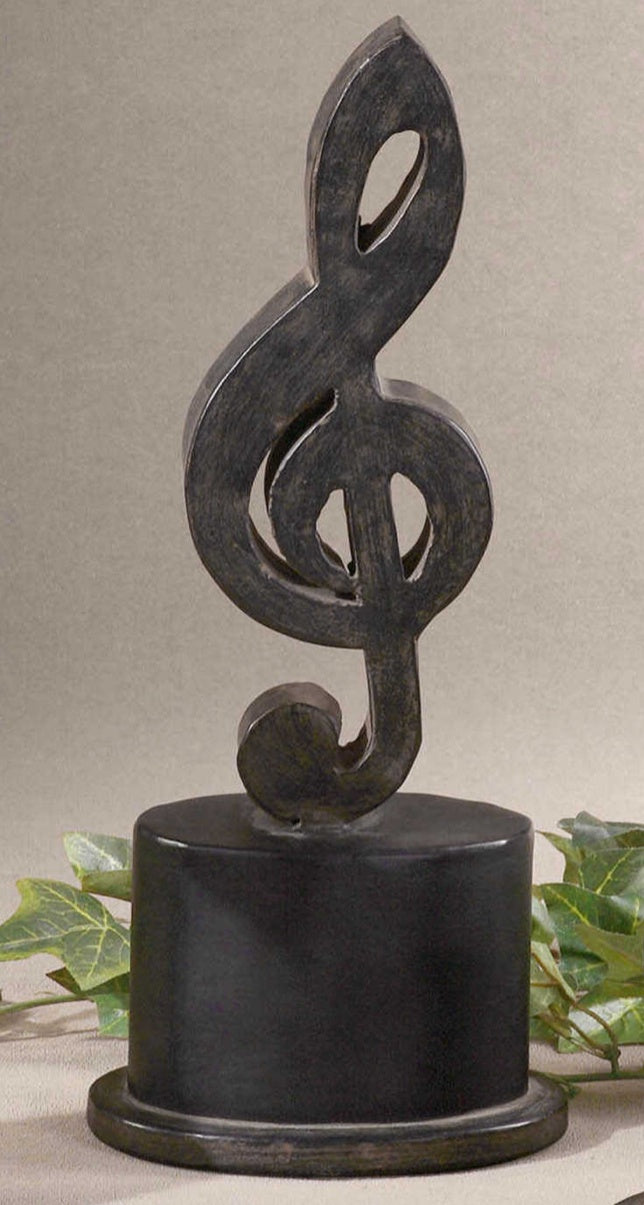 Music Note Sculpture - Treble clef