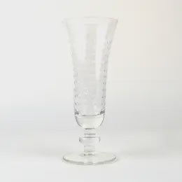 Clear Etched Champagne Flute