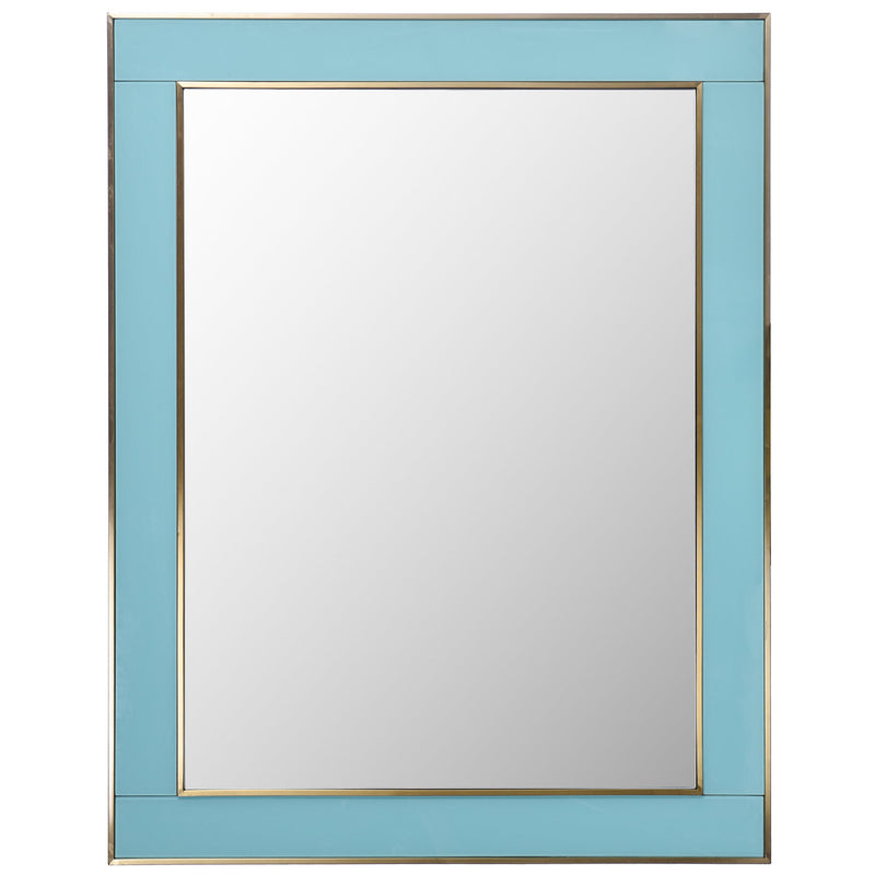 Blue Bordered Mirror