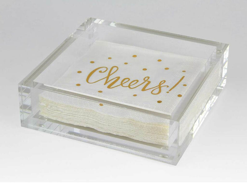 Lucite Cocktail Napkin Tray