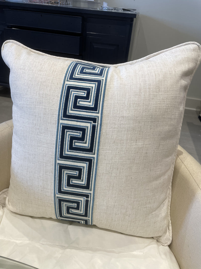 The Blues Swirl Pillow