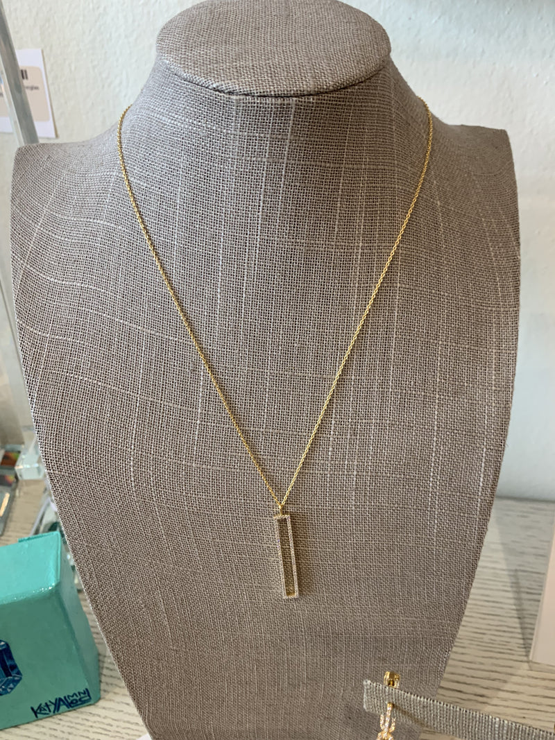 16 inch gold paper clip chain necklace open bar