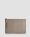 Uber Embossed Python Leather Clutch