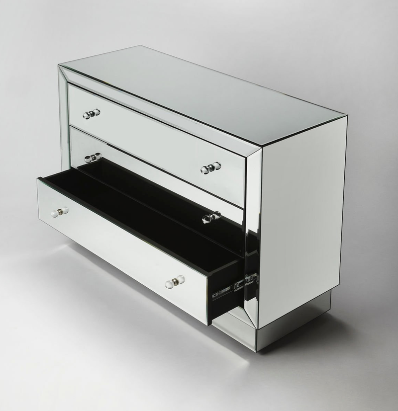 Emma 3-Drawer Mirrored Chest