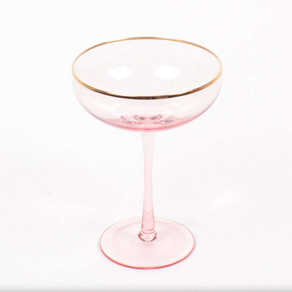 Light Pink Coupe Glass