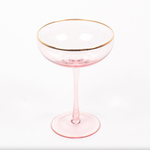 Light Pink Coupe Glass