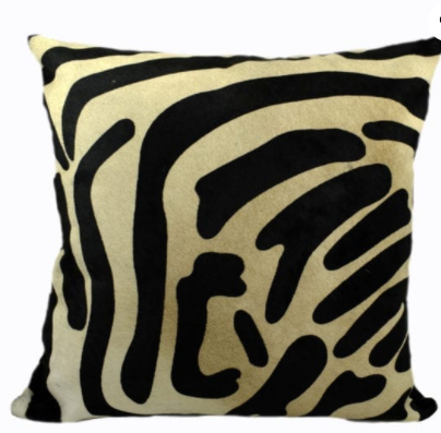 20 inch zebra pillow-BLW