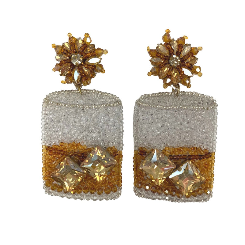 Whiskey Glass Earrings