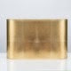 14 /9 x 14/9 x 9" Rectangular Gold Foil Hardback Shade With Gold Lining