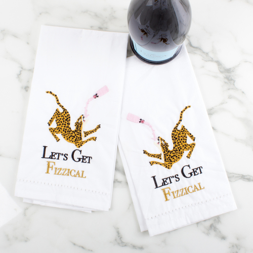 2PC BAR TOWEL SET- CHAMP LEOP