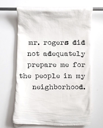 Mr. Rogers... my neighborhood Gift Towel